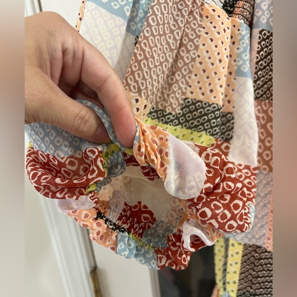 Cinq à Sept Patchwork Billowed Sleeve Rika Dress - Size 4 - NWT - Picture 4 of 10